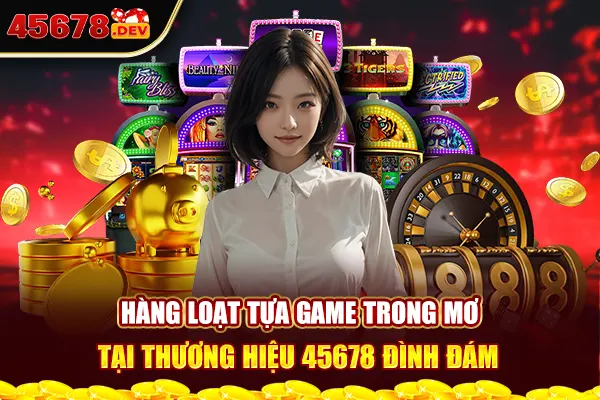 Hàng loạt tựa game trong mơ tại thương hiệu 45678 đình đám