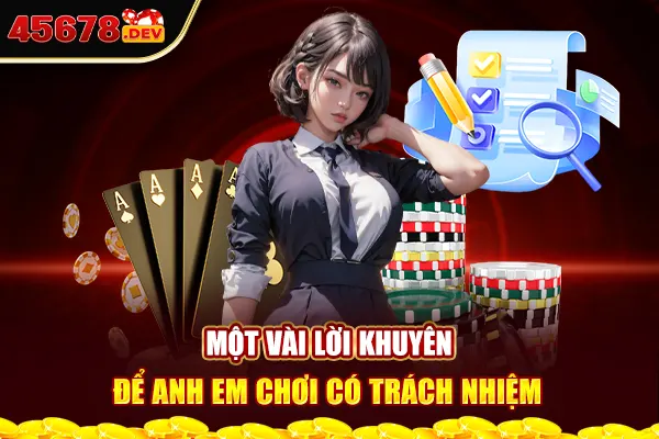 Một vài lời khuyên để anh em chơi có trách nhiệm