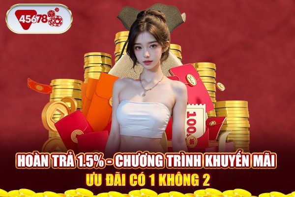 Hoàn Trả 1.5% - Chương Trình Khuyến Mãi Ưu Đãi Có 1 Không 2