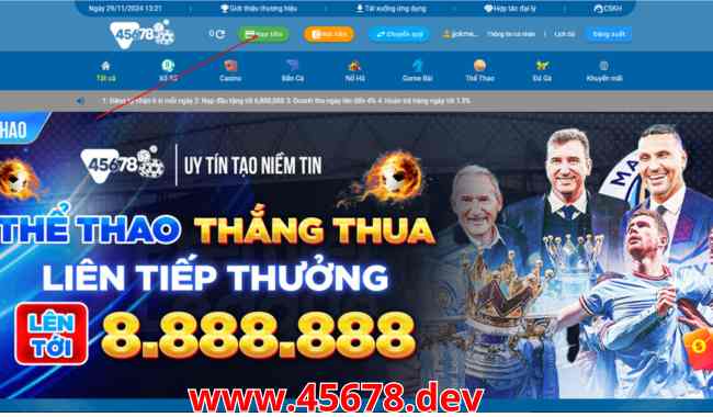 Hướng Dẫn Nạp Tiền Vào Tài Khoản 45678